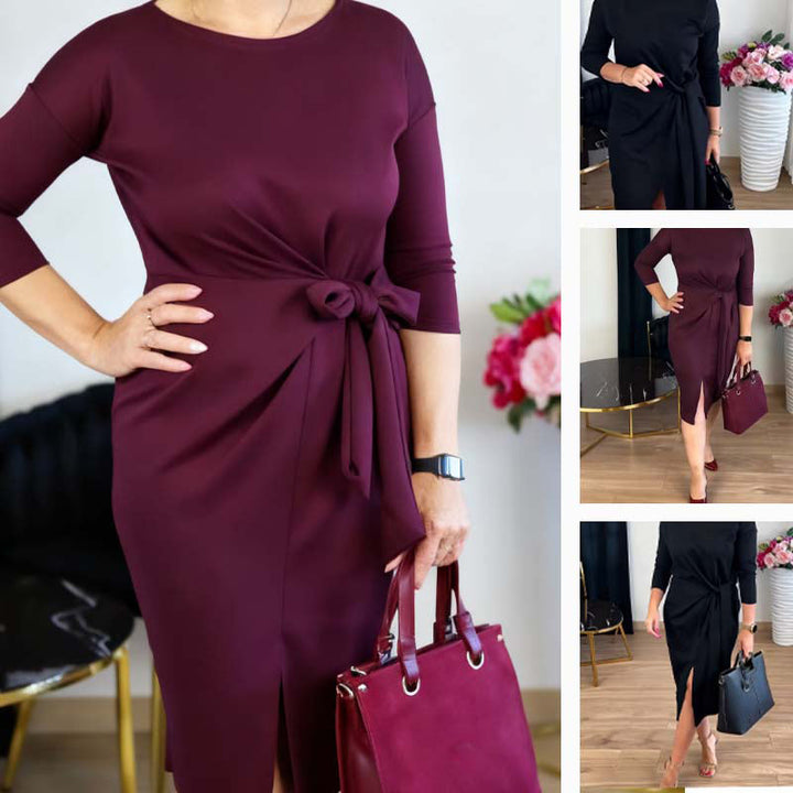Seraphine - Elegantes Midikleid mit Taillenbindung