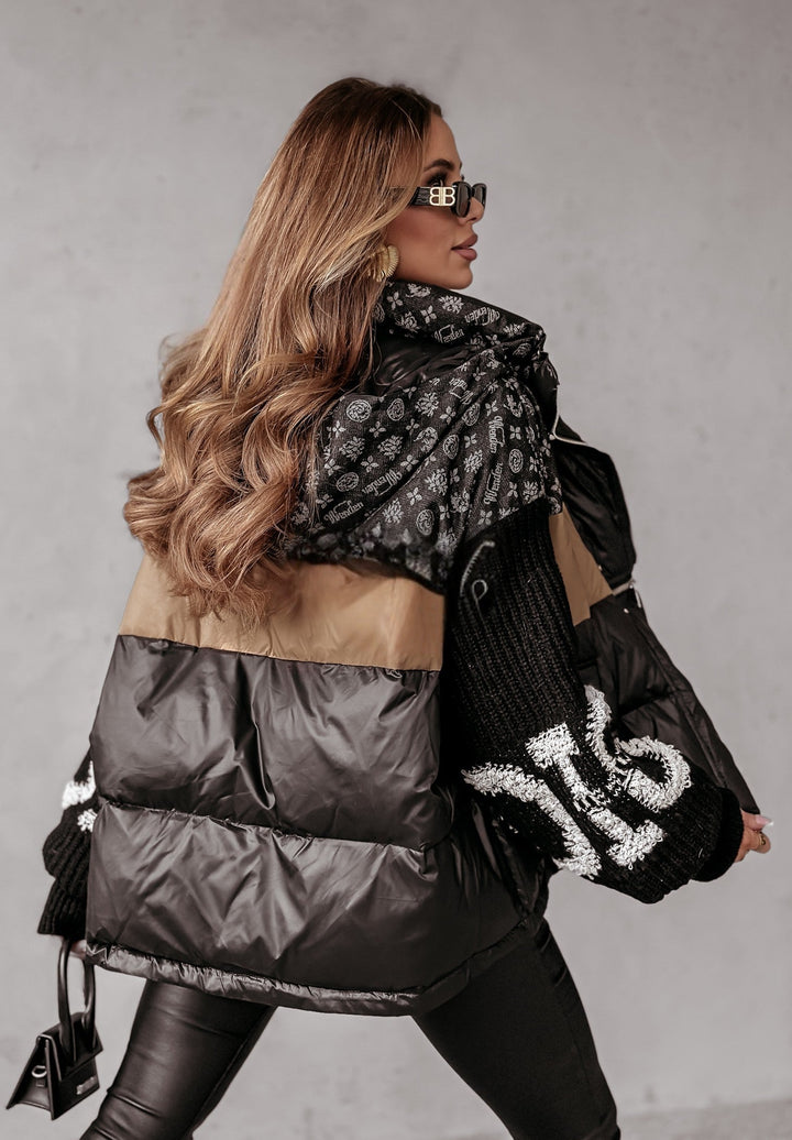 Mayce - Patchwork-Pufferjacke