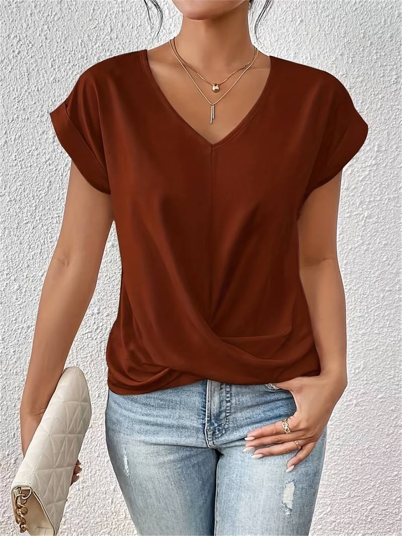 Zinnia - Lässiges T-Shirt mit kurzen