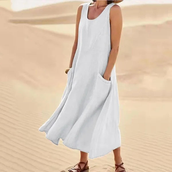 Liesel - Ärmelloses Kleid mit Taschen