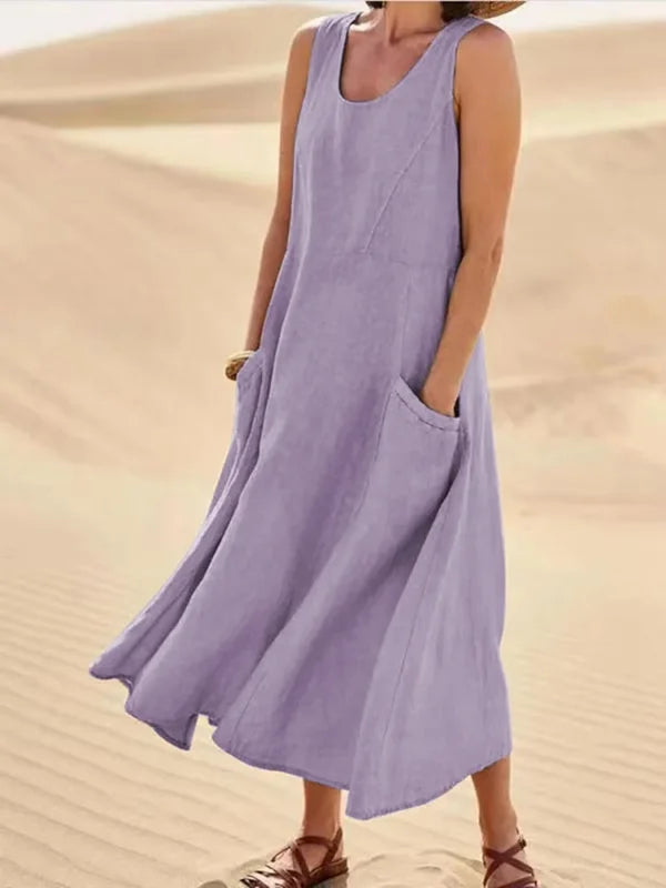 Liesel - Ärmelloses Kleid mit Taschen