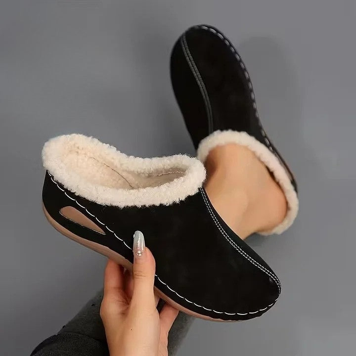 Martine - Gefütterte Slip-on-Schuhe aus Kunstfell