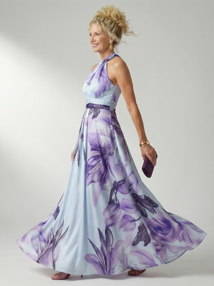 Amiel - Leichtes Florales Maxikleid