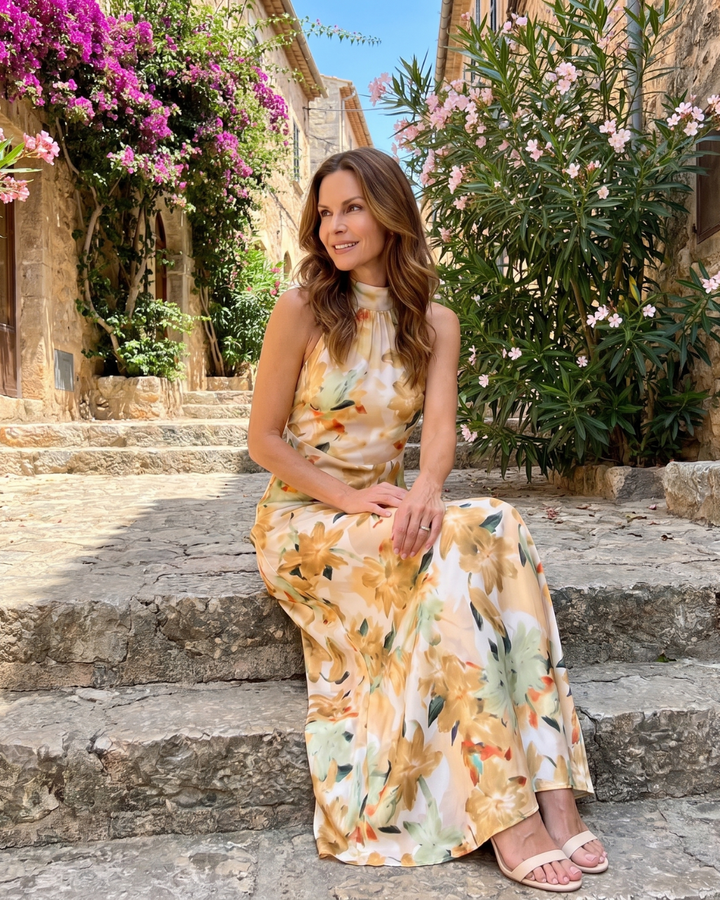 Cekel - Midikleid mit botanischem Print,