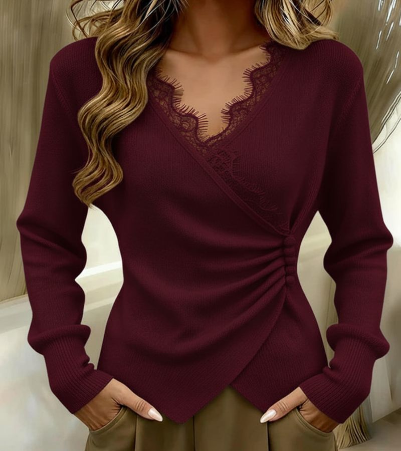 Katia - Pullover mit V-Ausschnitt und