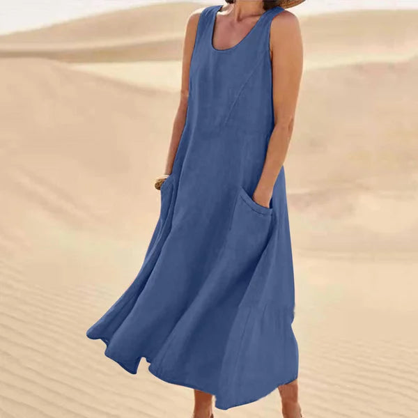 Liesel - Ärmelloses Kleid mit Taschen
