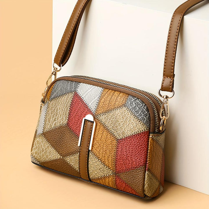 Luna - Mini-Umhängetasche im Patchwork-Design