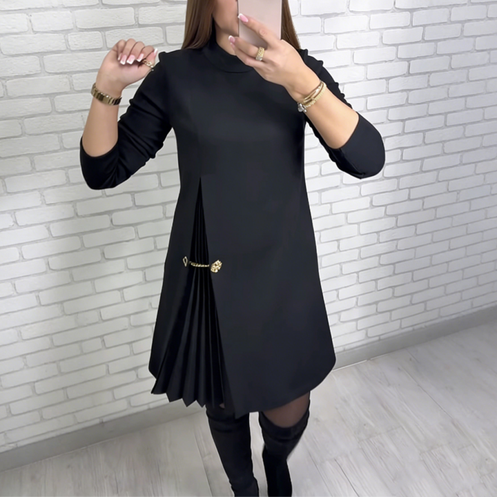 Isabelle - Elegants Kleid mit plissiertem