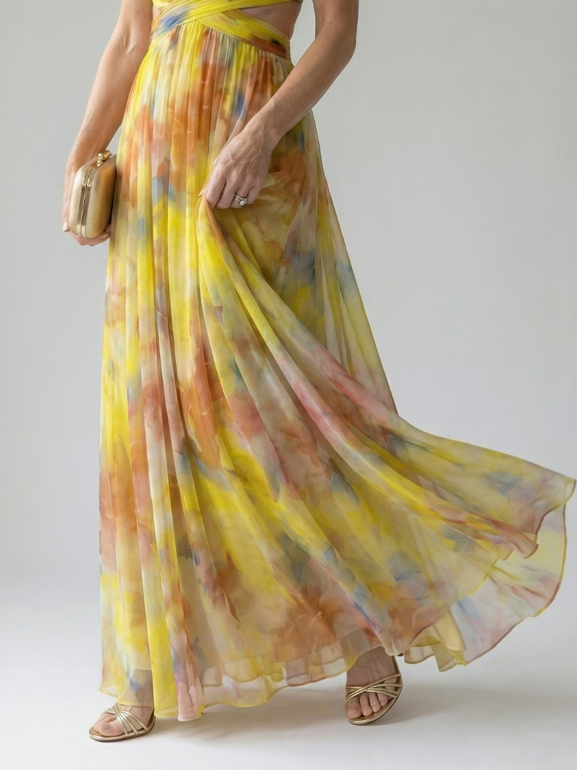Isel - Weiches Wickel-Maxikleid