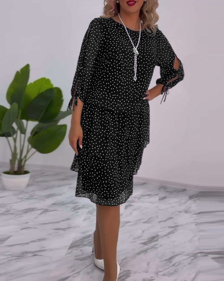 Madeleine - Elegantes Kleid mit Tupfen