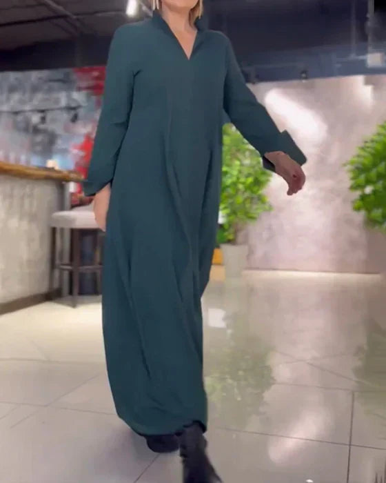 Amara - Langes, lockeres Kleid mit