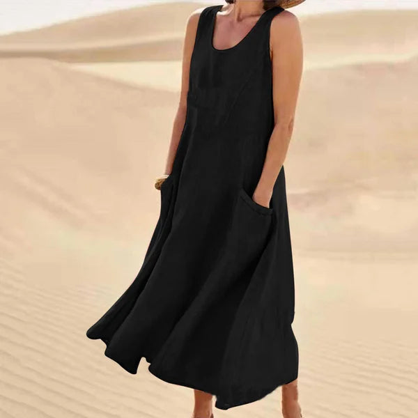 Liesel - Ärmelloses Kleid mit Taschen
