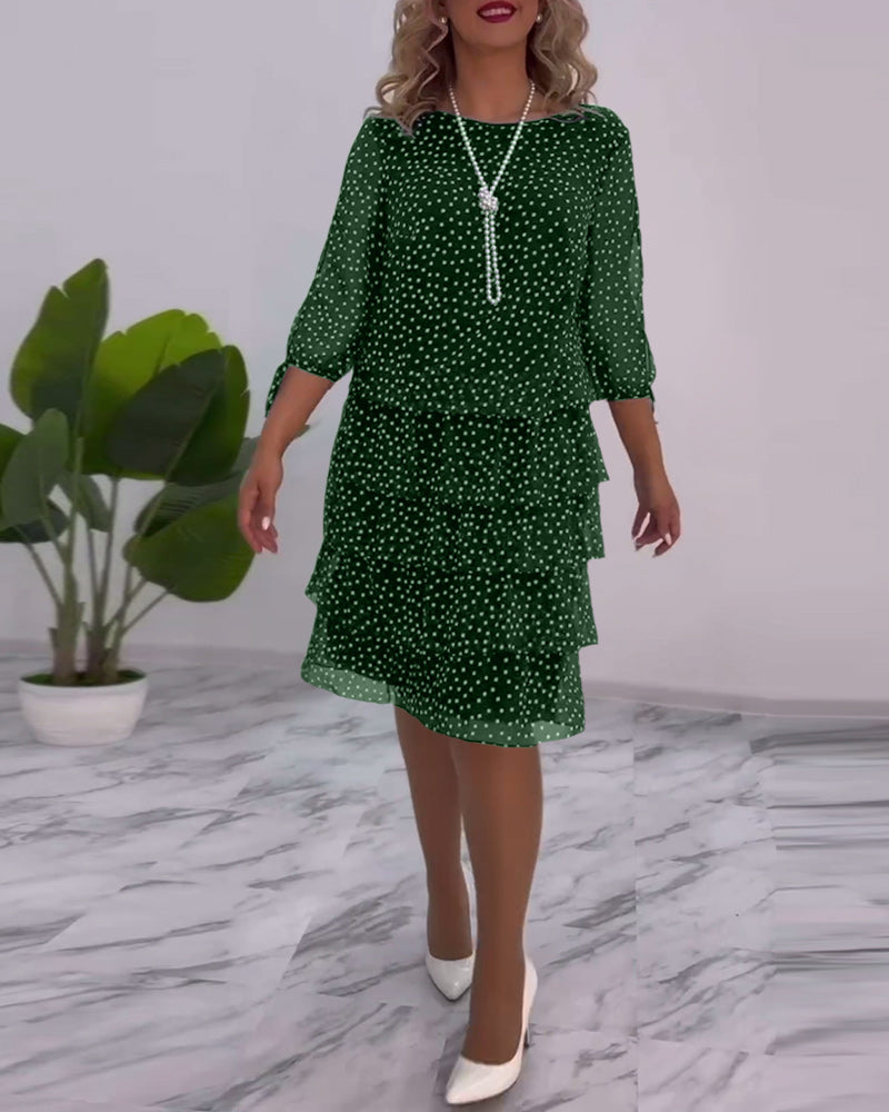 Madeleine - Elegantes Kleid mit Tupfen
