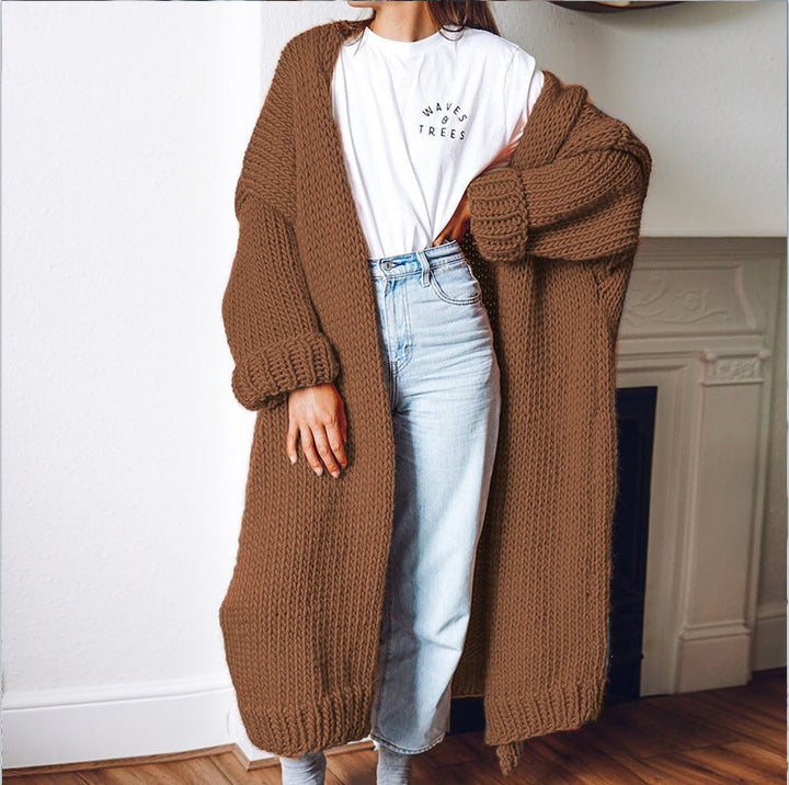 Sofia - Langer Strick-Cardigan mit lockerer