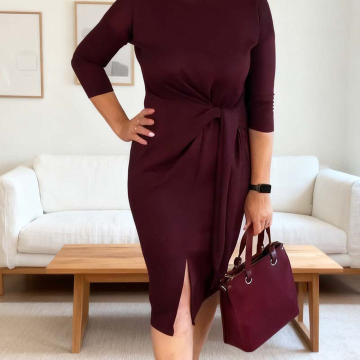Seraphine - Elegantes Midikleid mit Taillenbindung