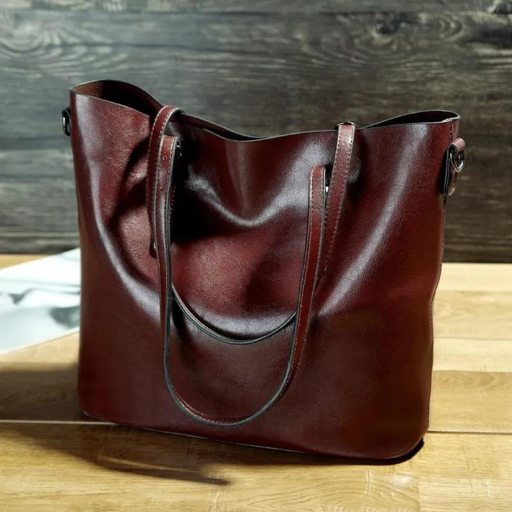 Jane - Zeitlose Vintage-Lederhandtasche