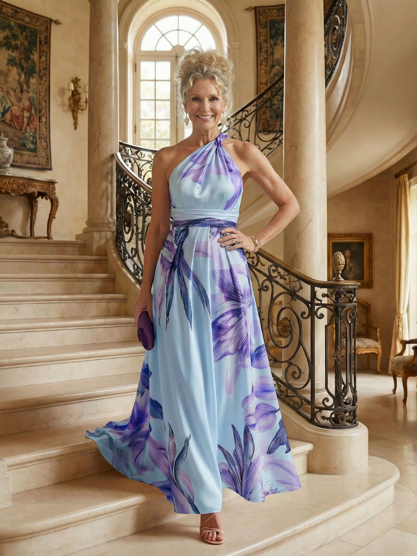 Amiel - Leichtes Florales Maxikleid