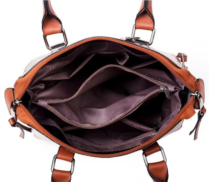 Evelyn - Alltägliche Eleganz 4-teiliges Ledertaschenset