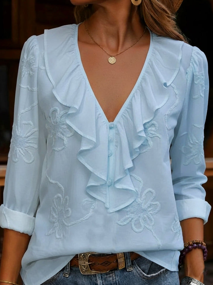 Bella - Florale Retro Bluse