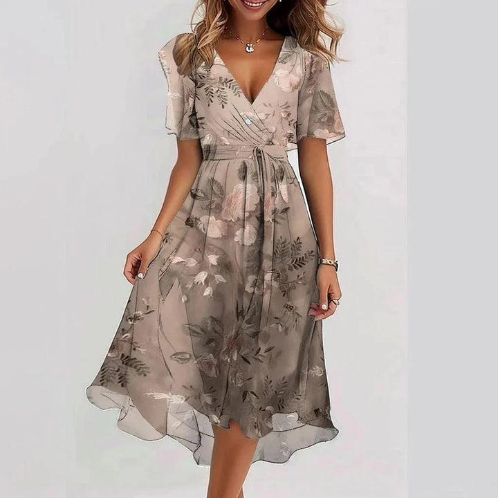 Arlina - Mühelos Elegantes Chiffon-Kleid