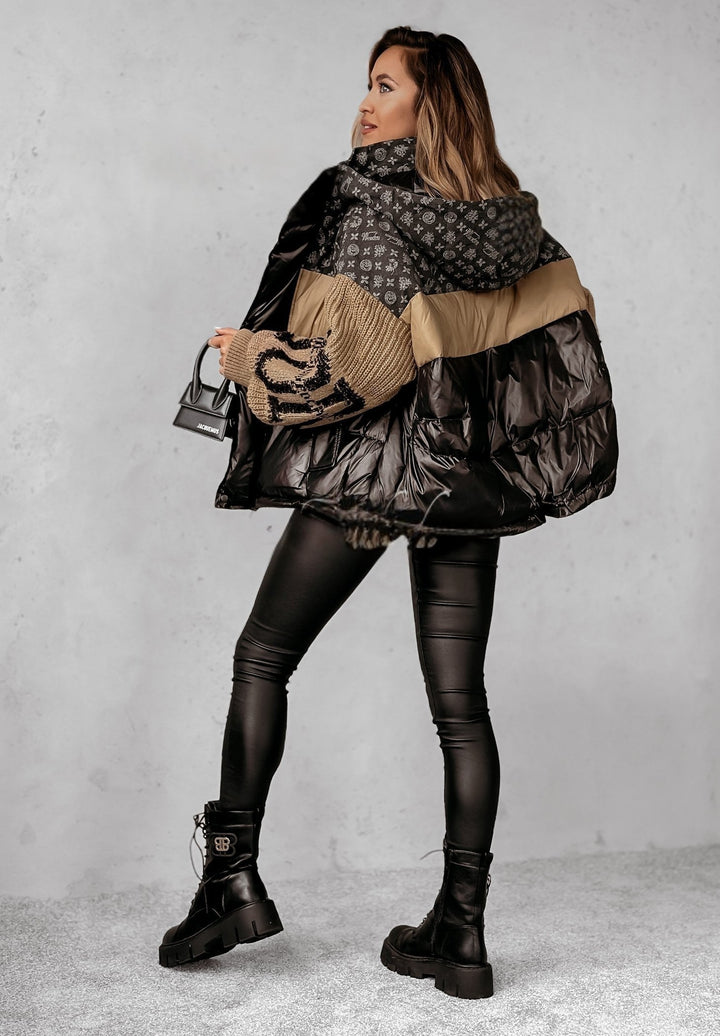 Mayce - Patchwork-Pufferjacke