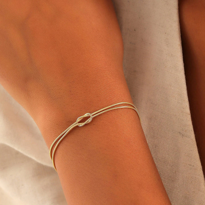 Eternal Knot Armband - Unterstütze Brustkrebs (1+1 GRATIS)