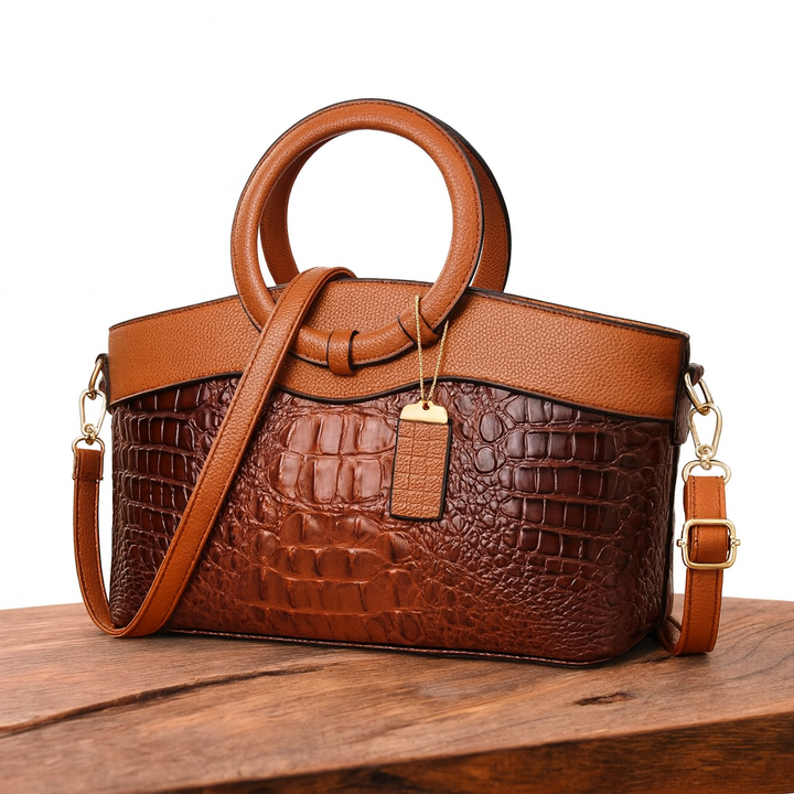 Frances - Klassische Heritage Leder-Umhängetasche