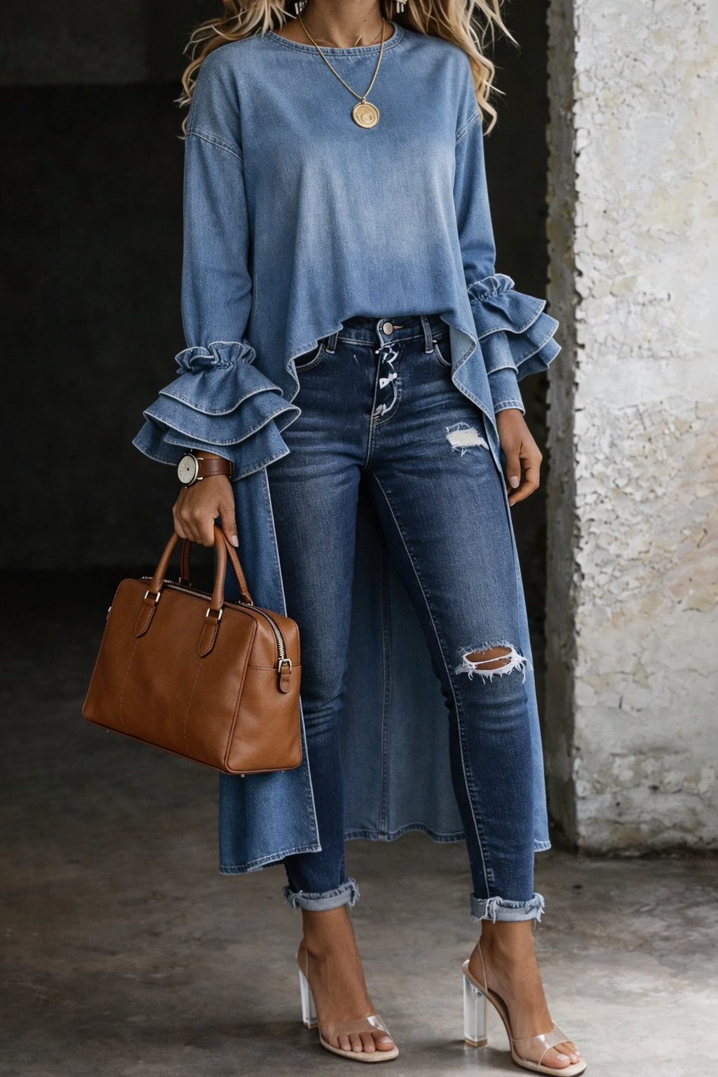 Ashley - Freizeithemd Top