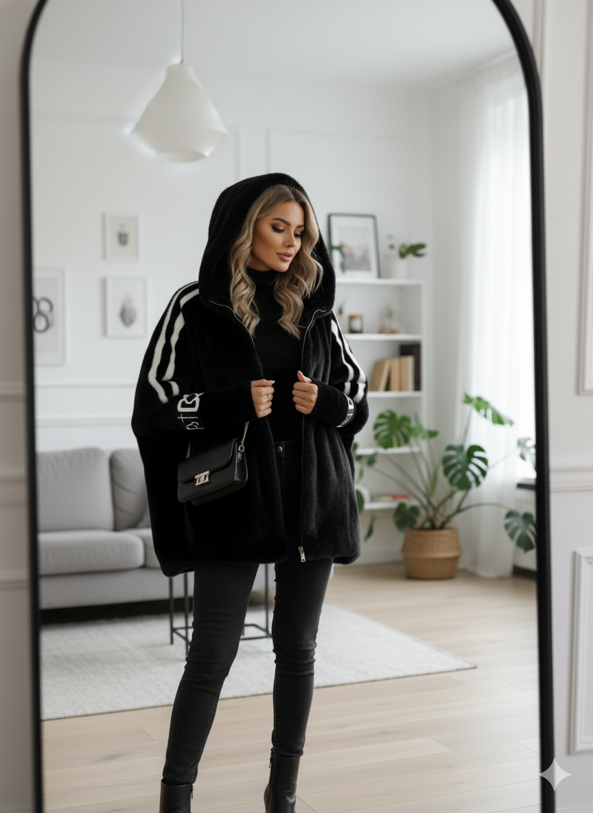 Janette - Eleganter Winterpelzmantel