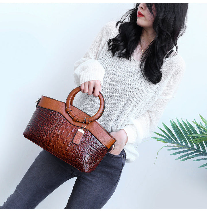 Frances - Klassische Heritage Leder-Umhängetasche