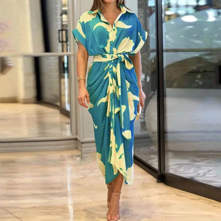 Amalthea - Luxuriöses Wickel-Maxikleid