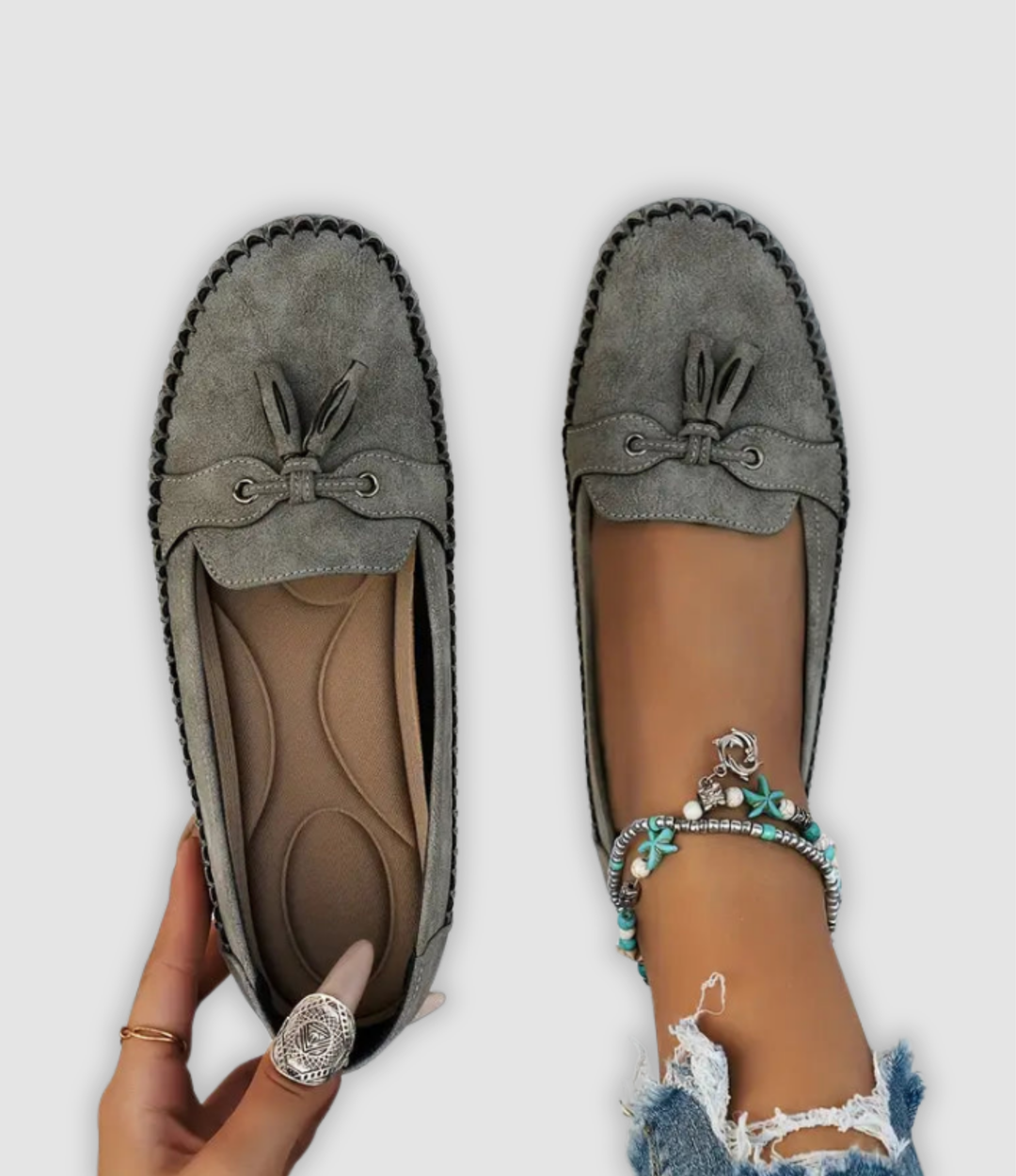 Angel - Klassische Wildleder Loafer Mit