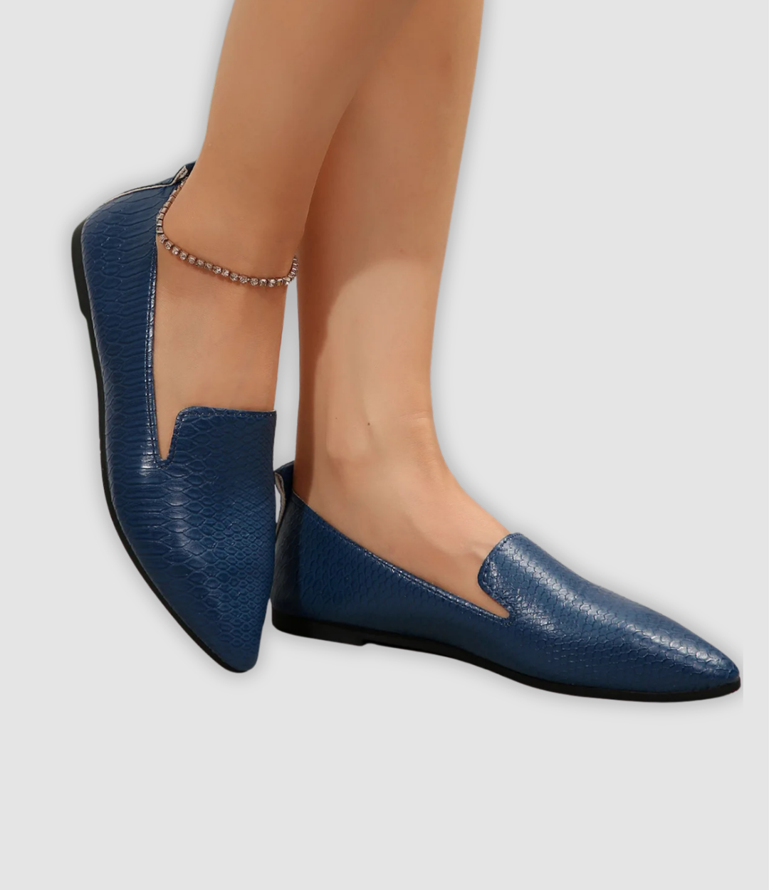 Rowan - Vintage Leder-Loafers mit spitzer