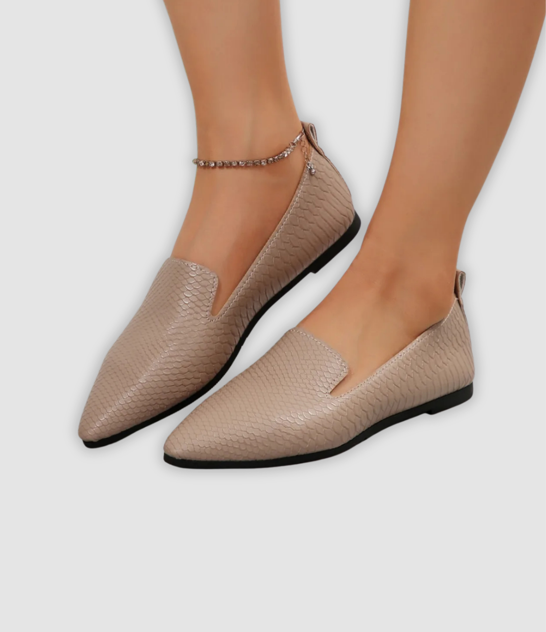 Rowan - Vintage Leder-Loafers mit spitzer