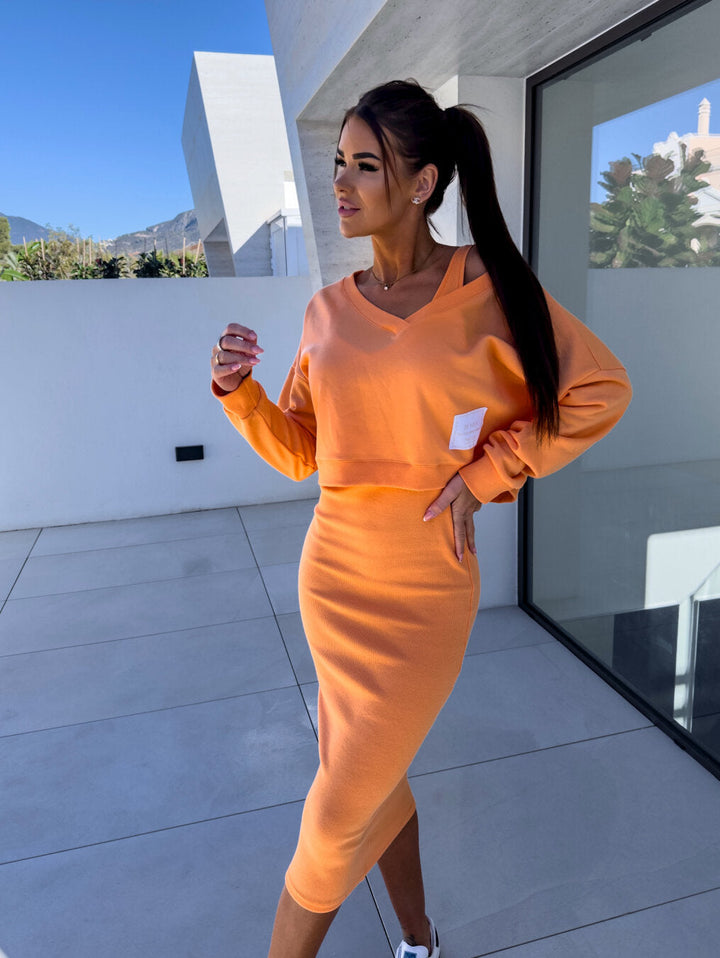 Haile - Bequemes Sweatshirt und Kleid
