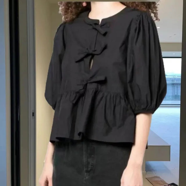 Rose - Trendige Bluse mit Leopardenmuster