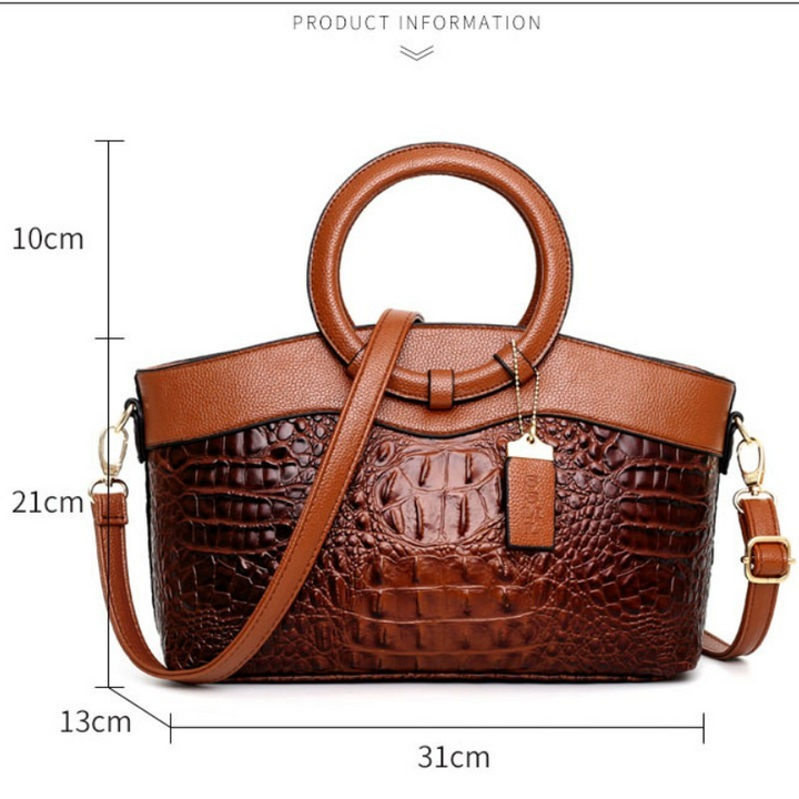 Frances - Klassische Heritage Leder-Umhängetasche