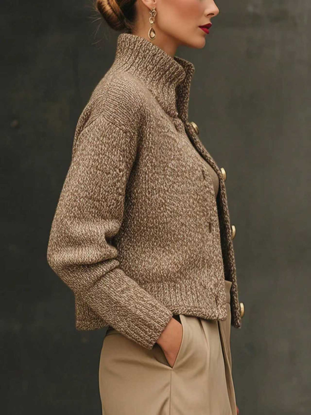 ADELINE - Taillierte Jacke aus Wollmischung