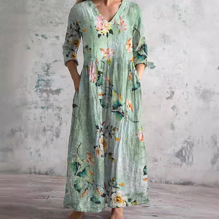 Rose - Blumenprint-Kleid für elegante Leichtigkeit