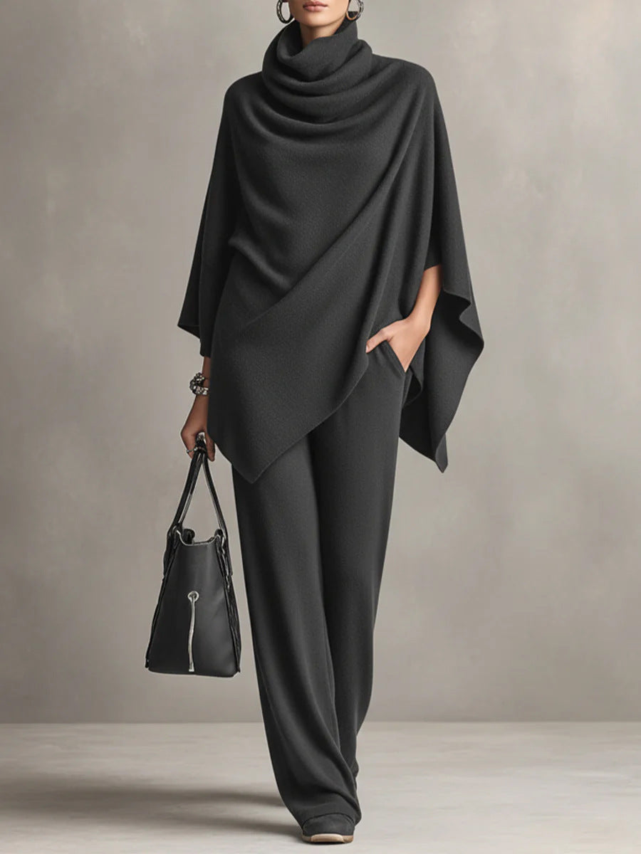 Draphelia - Elegantes, drapiertes Zweiteiler-Set