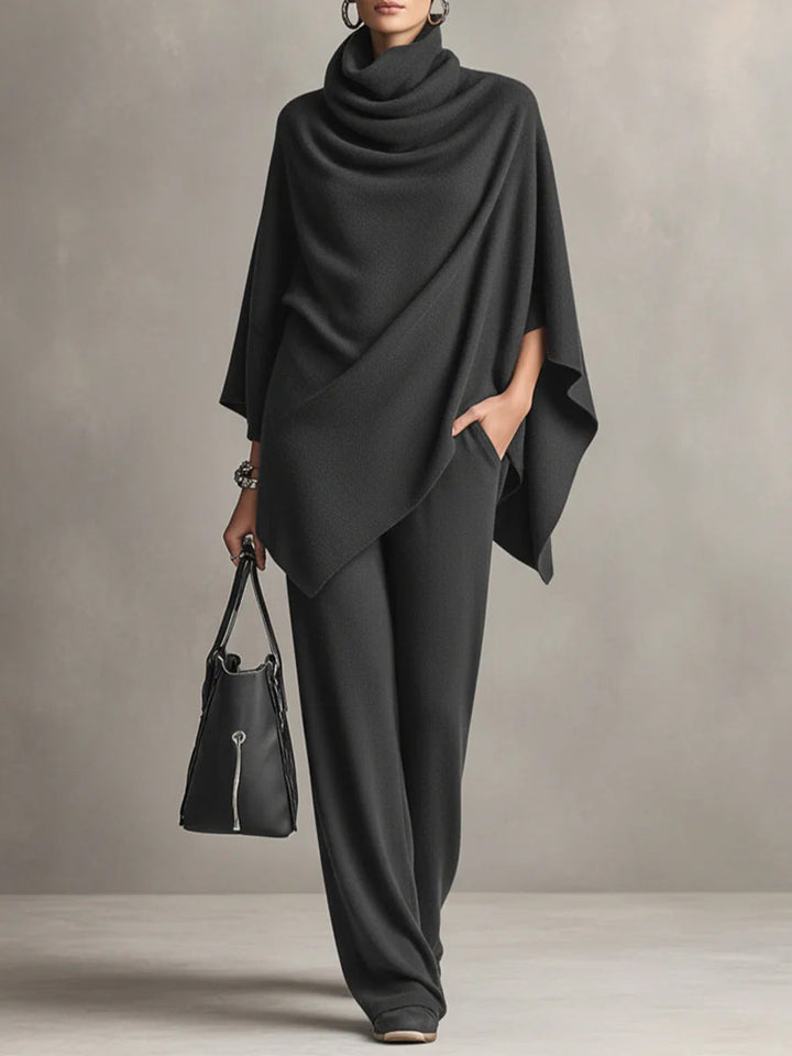 Draphelia - Elegantes, drapiertes Zweiteiler-Set