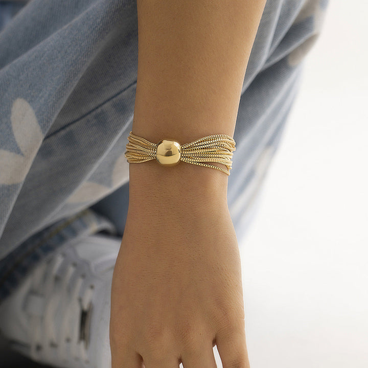 Casey - Luxuriöse Kugel-Halskette & Armband
