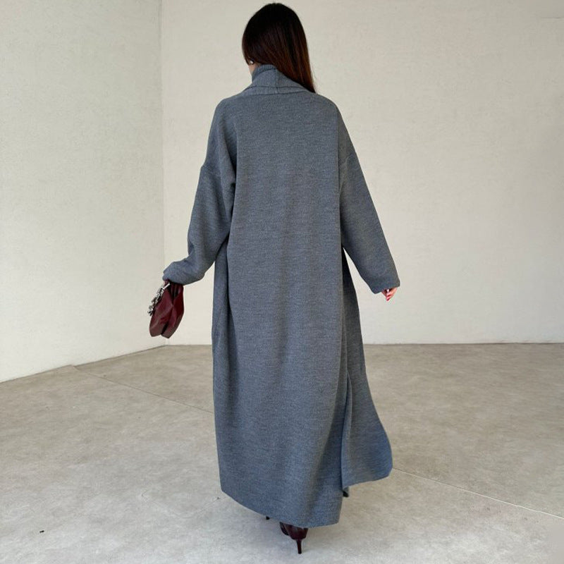 Livia - High-Neck Strickkleid & Cardigan-Set