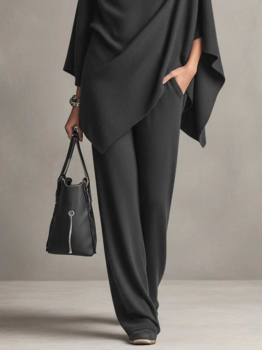 Draphelia - Elegantes, drapiertes Zweiteiler-Set