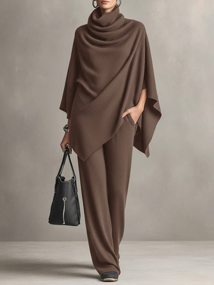 Draphelia - Elegantes, drapiertes Zweiteiler-Set