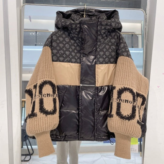 Mayce - Patchwork-Pufferjacke