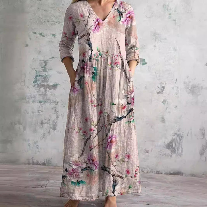 Rose - Blumenprint-Kleid für elegante Leichtigkeit