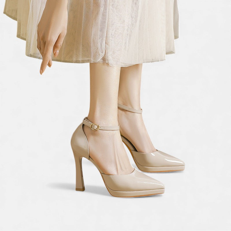 Evette Leder Heels