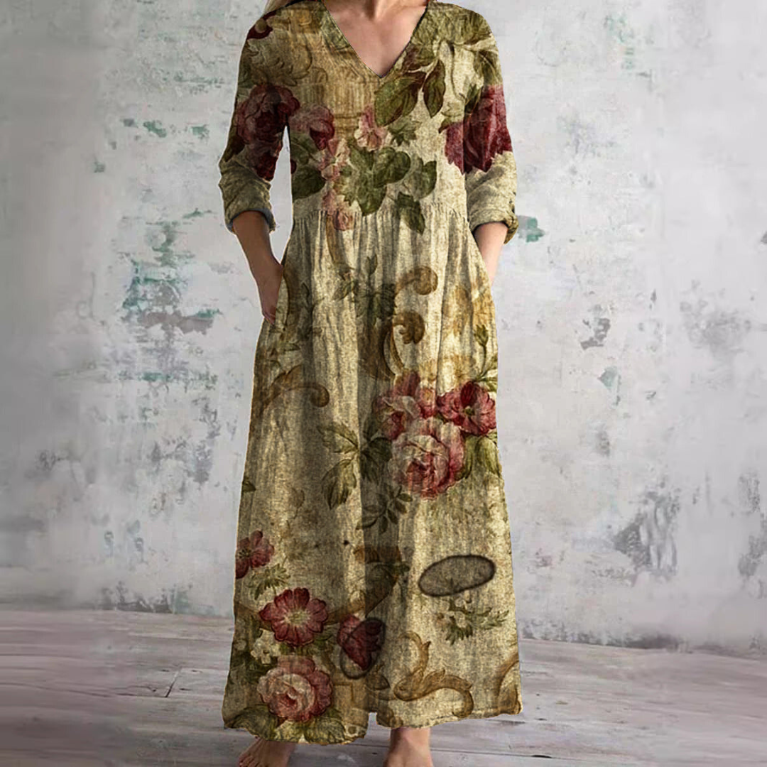 Rose - Blumenprint-Kleid für elegante Leichtigkeit