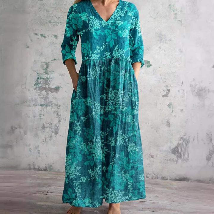 Rose - Blumenprint-Kleid für elegante Leichtigkeit